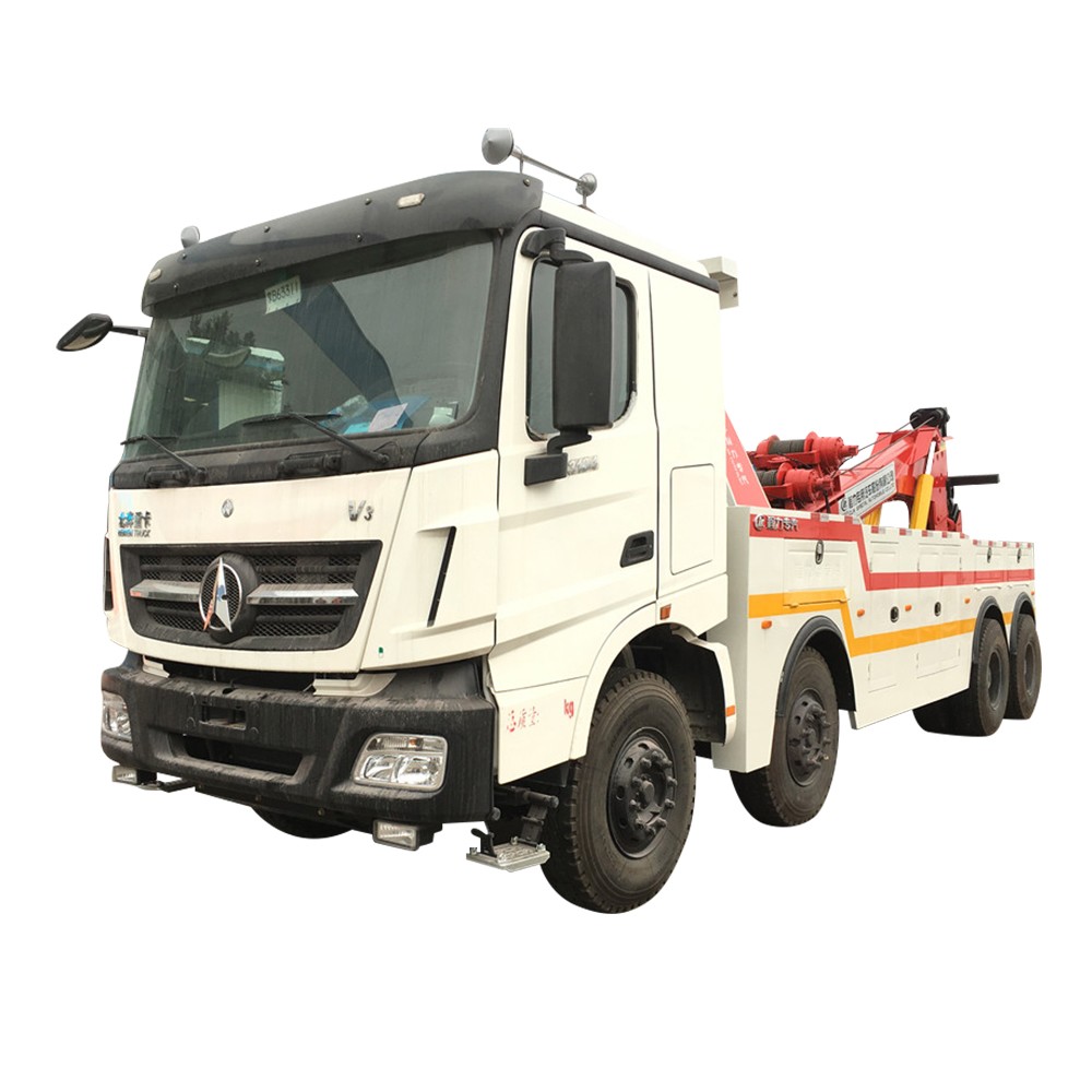 12 Wheel 50 Ton Heavy Duty Wrecker Truck