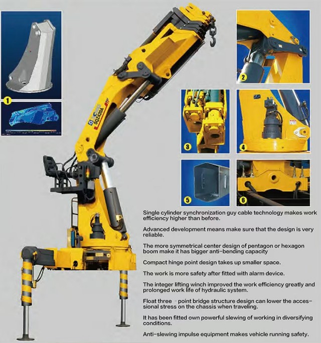 XCMG Knuckle boom crane