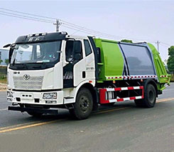 国六解放J6压缩垃圾车
