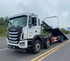 国六江淮小三轴一拖二清障车